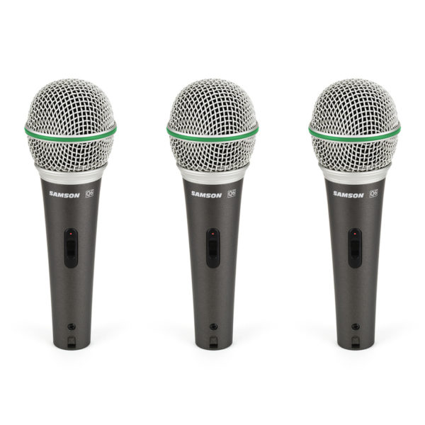 Samson Q6 Dynamic Microphone 3-Pack Samson Q6 Dynamic Microphone 3-Pack
