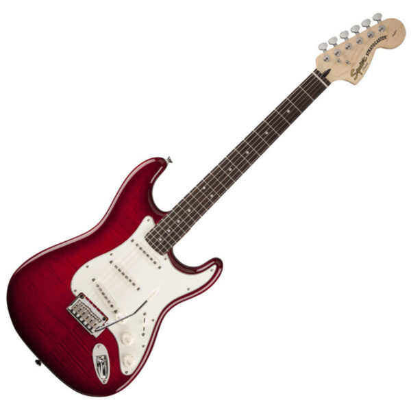 Squier Standard Stratocaster FMT - Crimson Transparent Squier Standard Stratocaster FMT - Crimson Transparent