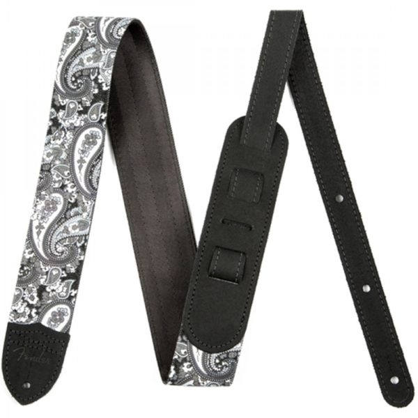 fender-guitar-strap-2inch-paisley-denim-grey STRAP 2" GREY PAISLEY