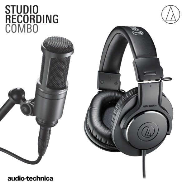 0008504_audio-technica-studio-recording-combo-pack-includes-at2020-mic-and-m20x-headphones Audio Technica Studio Recording Combo Pack