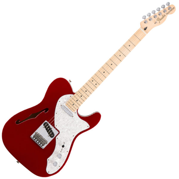 Square copy Fender Deluxe Tele Thinline Candy Apple Red