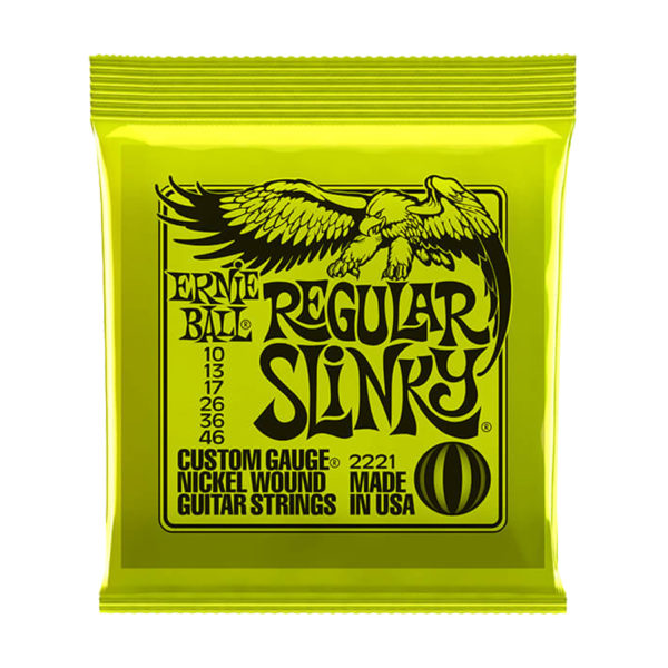 Square copy Ernie Ball Regular Slinky