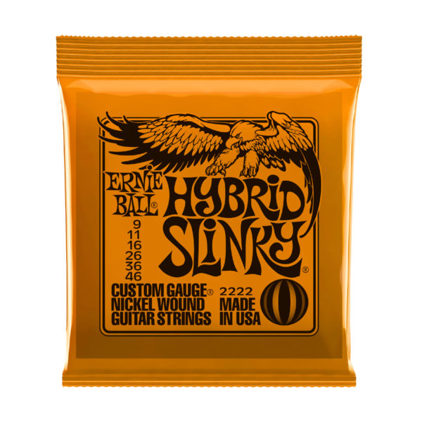 Square copy Ernie Ball Hybrid Slinky