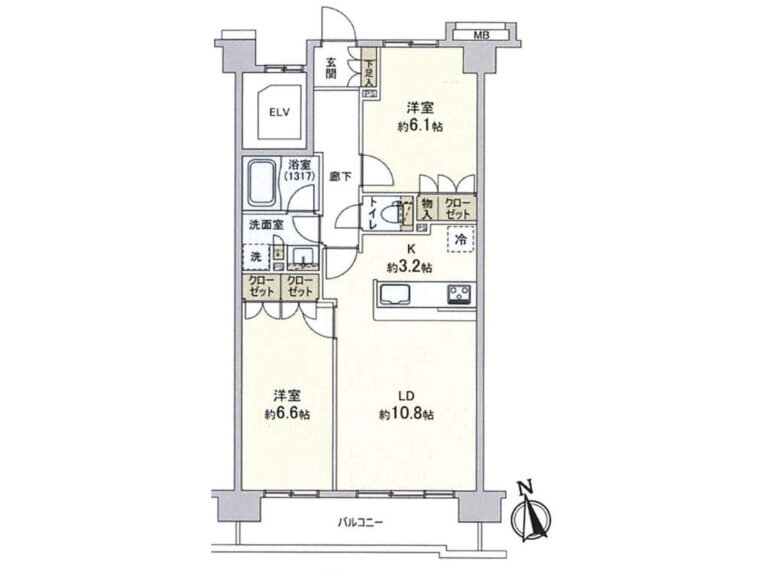 アイディコート蕨パークアベニュー 間取図